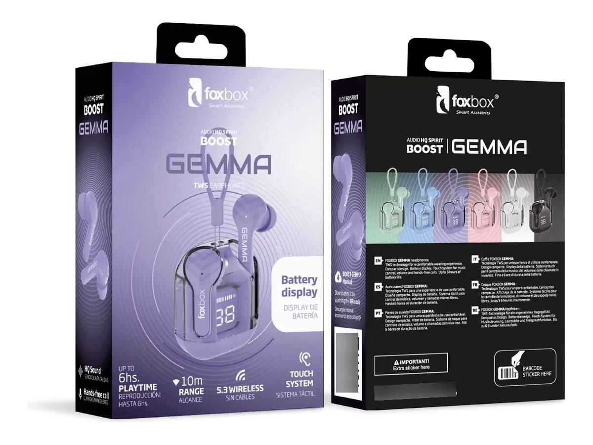 AURICULAR TWS FOXBOX GEMMA