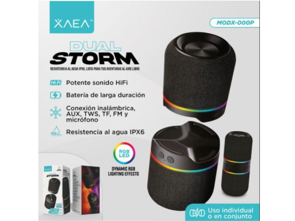 PARLANTE PEQUEÑO DUAL STORMMODX-000P