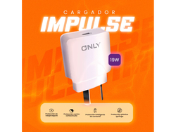 CARGADOR ONLY MOD-040 IMPULSE-2.1A+CABLE TYPE C