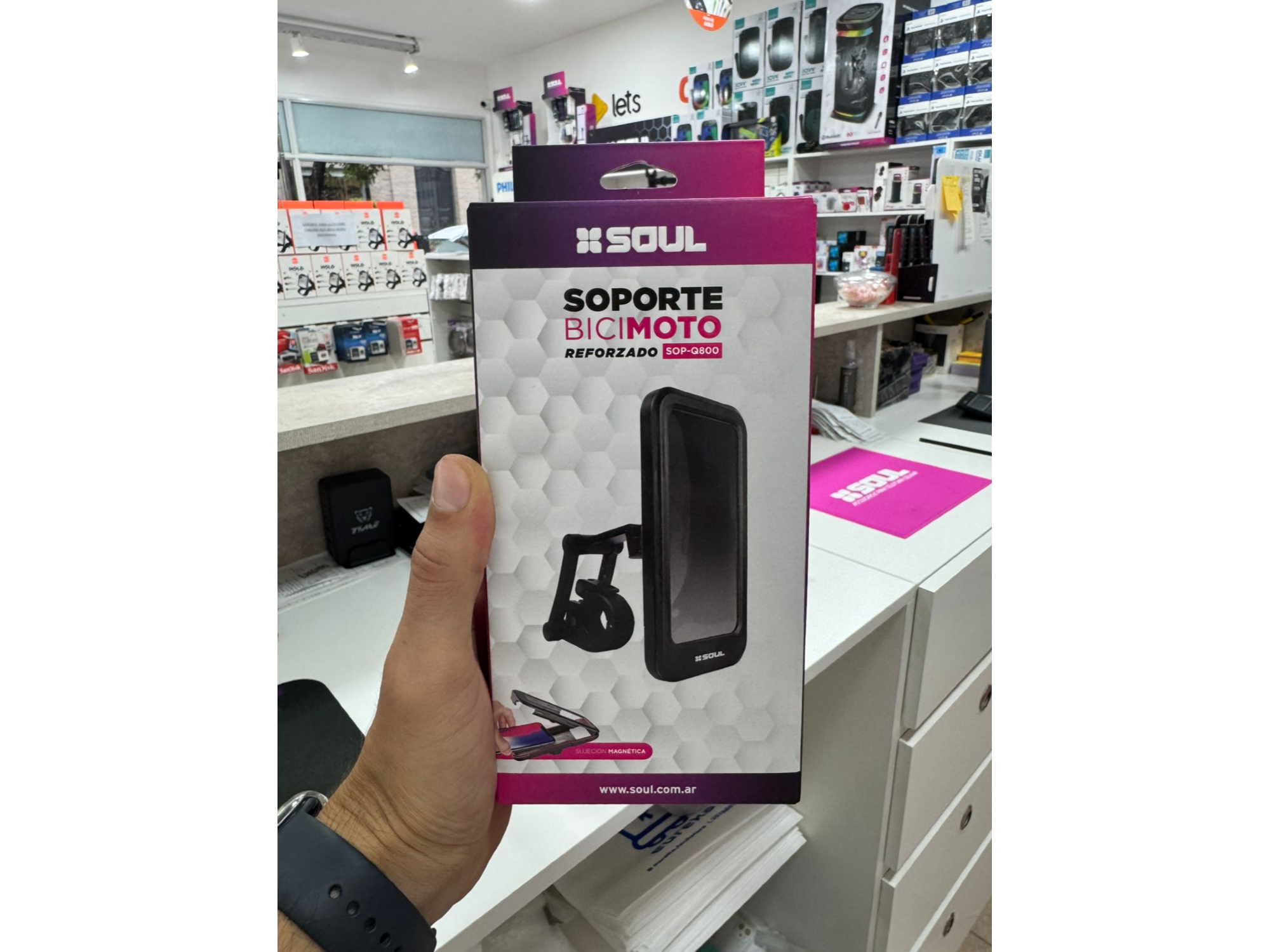 SOPORTE BICI/MOTO SOUL TACTIL REF Q800