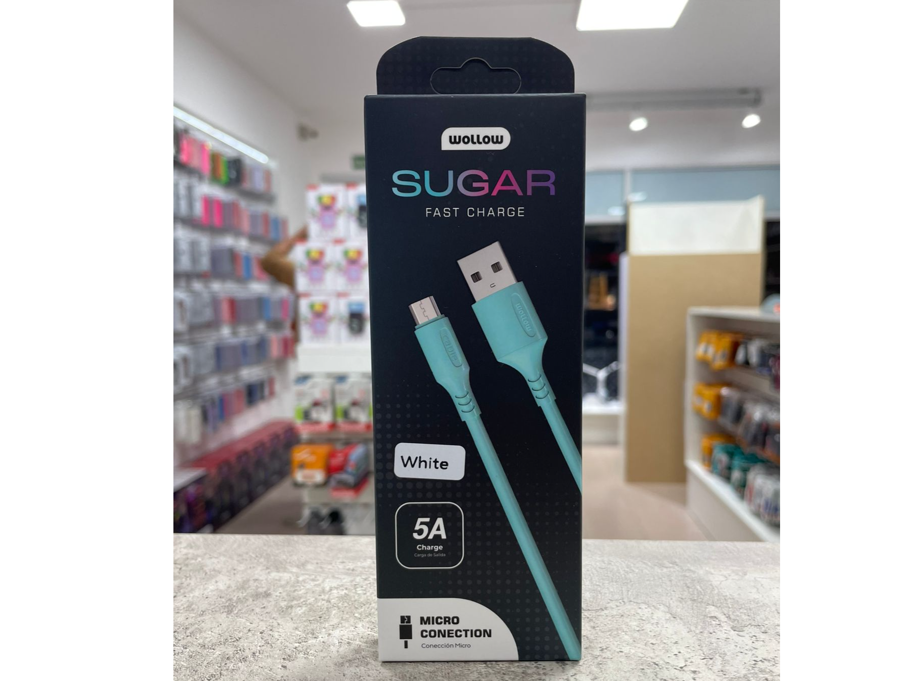 CABLES WOLLOW SUGAR BOLSITA TYPE-C 5A X20