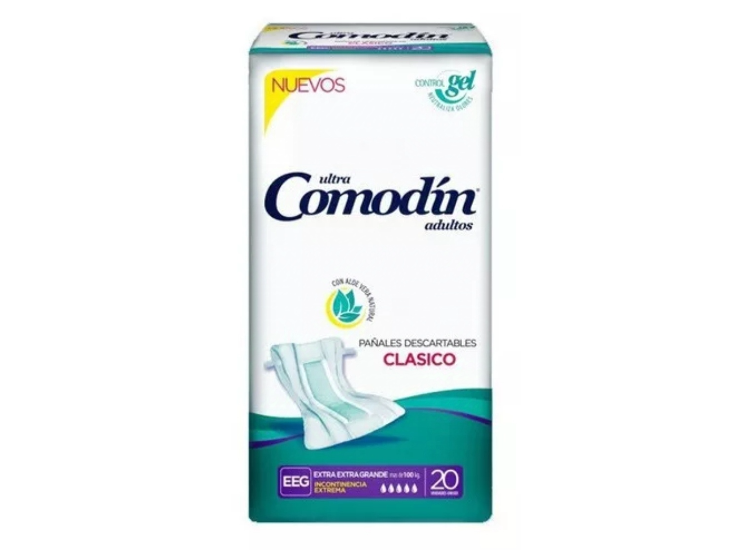 Comodín Pañal Rectos Extra Extra Grande (EEG) x 20u