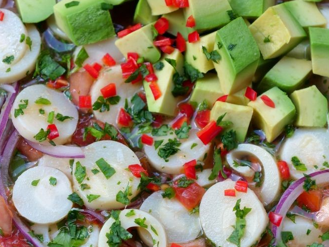 2 ceviches vegetarianos promoción