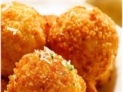 Esferas rellenas de pollo