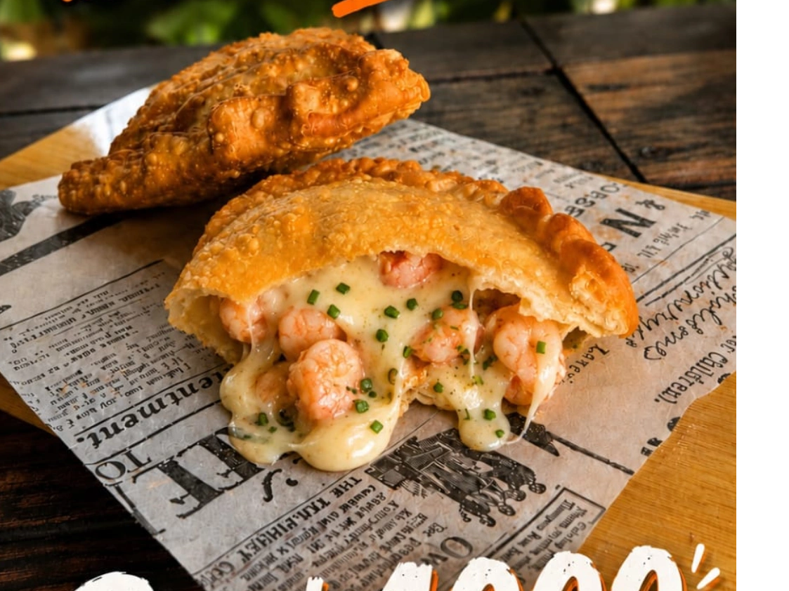 Promo 3 empanadas de camarón ciboulett (20 cm)