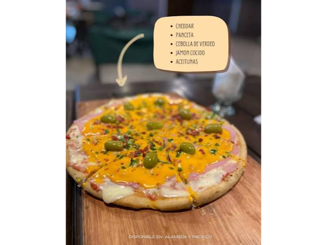 Jamón cheddar y bacon