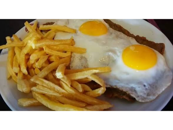Milanesa a caballo