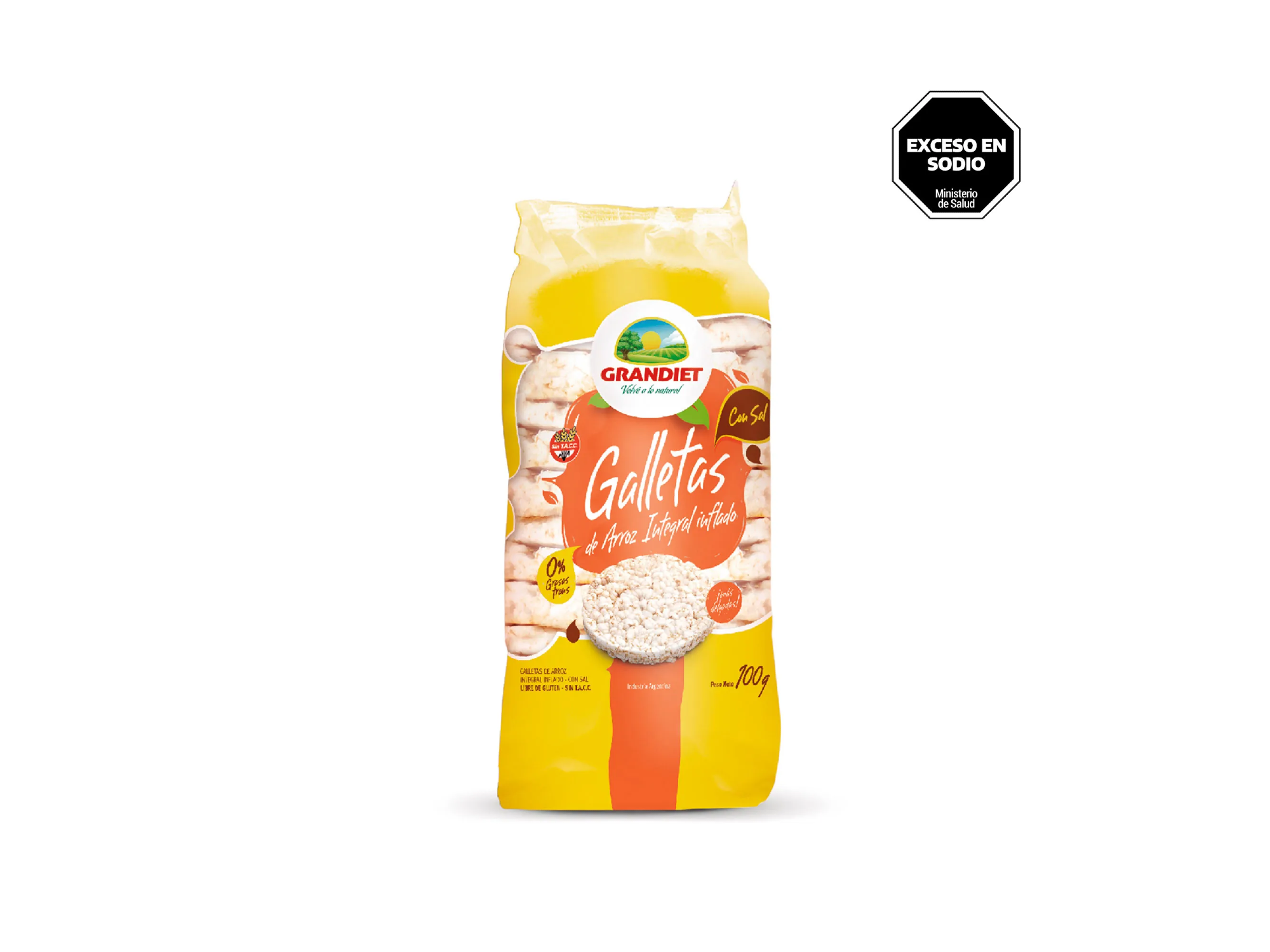 GALLETA DE ARROZ CON SAL x100gr
