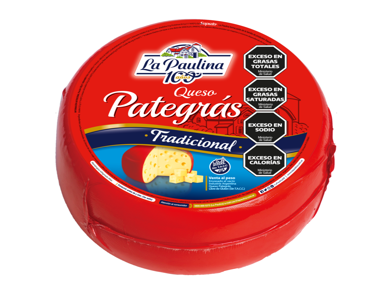 Queso Pategras La Paulina x100gr