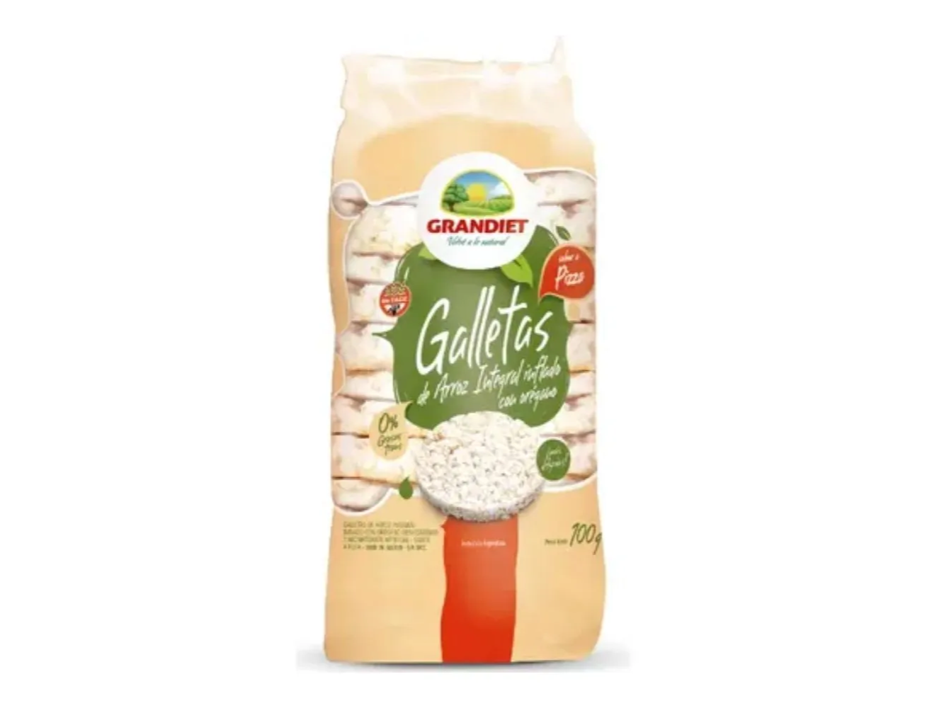 GALLETA DE ARROZ INTEGRAL PIZZA 100GR