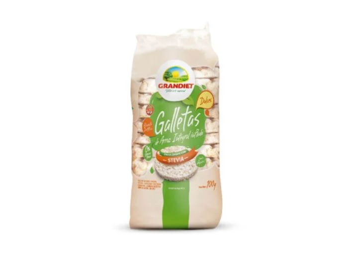 GALLETA DE ARROZ INTEGRAL C/STEVIA 100GR