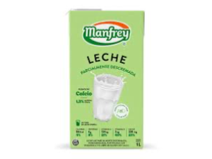 LECHE DESCREMADA MANFREY 1LT