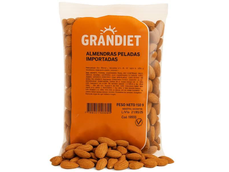 ALMENDRAS PELADAS IMPORTADAS 150GR