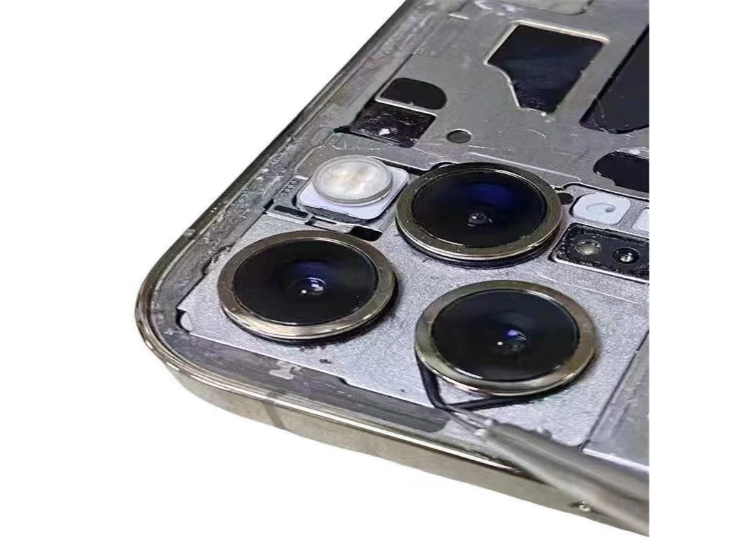 sello impermeable para lente de cámara trasera ranura anillo de goma círculo para iPhone