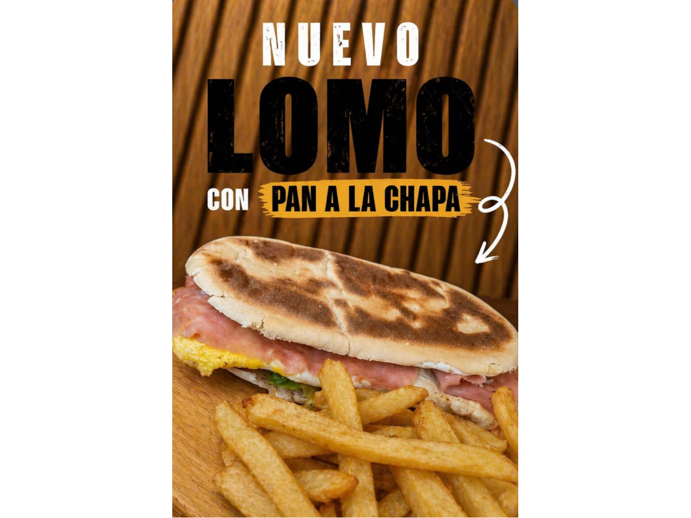 Lomo pan a la CHAPA