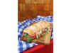 Bondiola, queso y dos verduras a elección