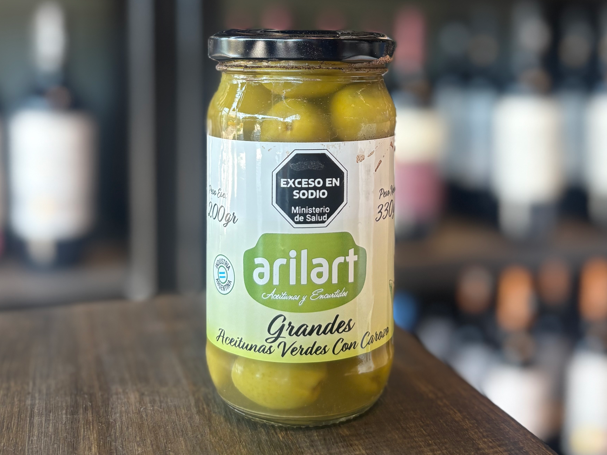 Aceitunas verdes con carozo