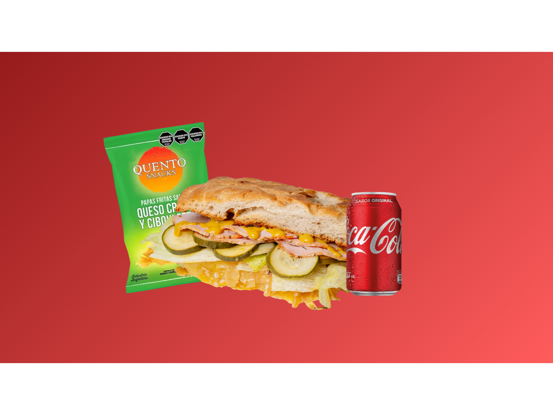 Lomo Ahumado + Gaseosa + Papitas