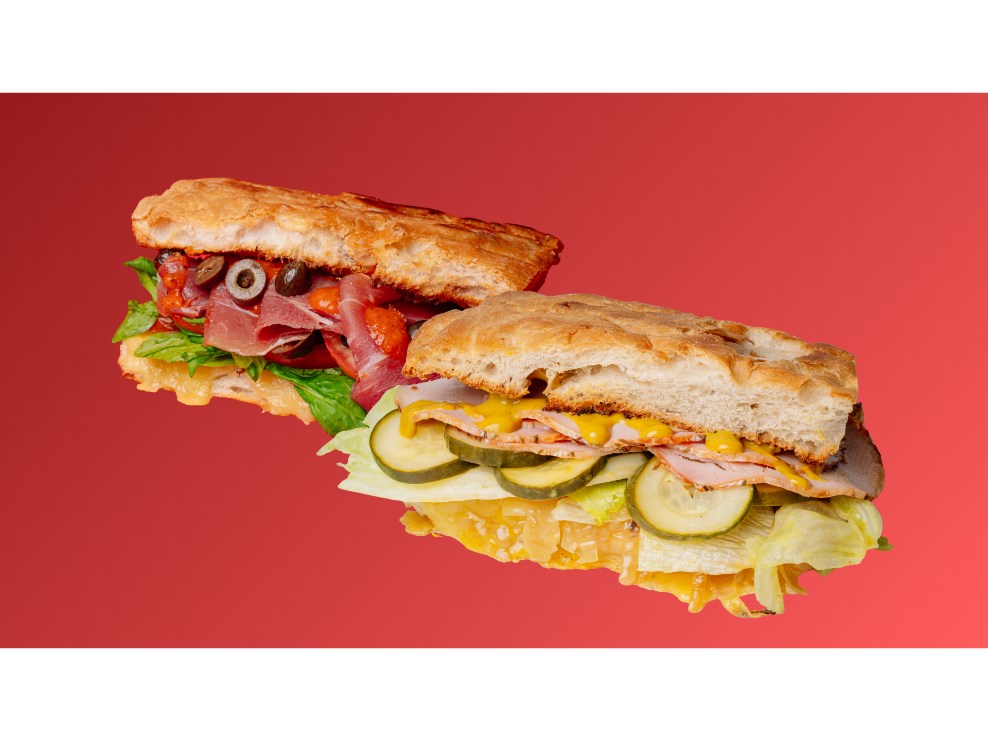 Jamón Crudo y Rúcula + Lomo Ahumado