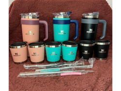 🥤✅VASO TRAVEL QUENCHERT STANLEY✨🌈 + 2️⃣ VASOS TÉRMICOS 🤩 💫