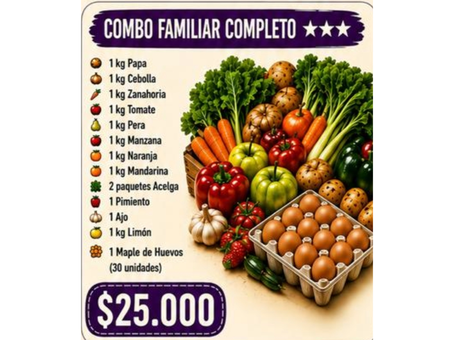 COMBO FAMILIAR COMPLETO