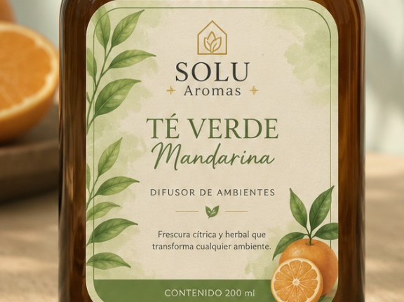 Té verde y mandarina