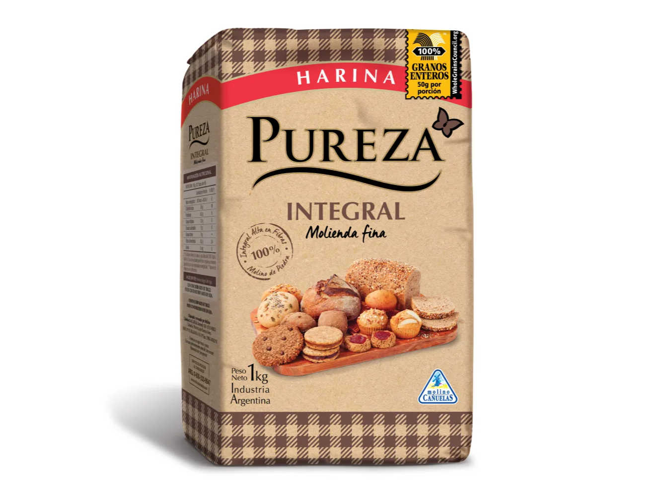 PUREZA HARINA INTEGRAL 1KG