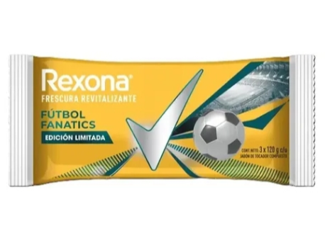 JAB. TOC. REXONA FUTBOL FANATICS 3X120GR