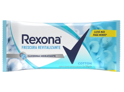 JAB. TOC. REXONA COTTON 3X125GR