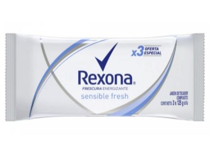 JAB. TOC. REXONA SENSIBLE FRESH 3X125GR