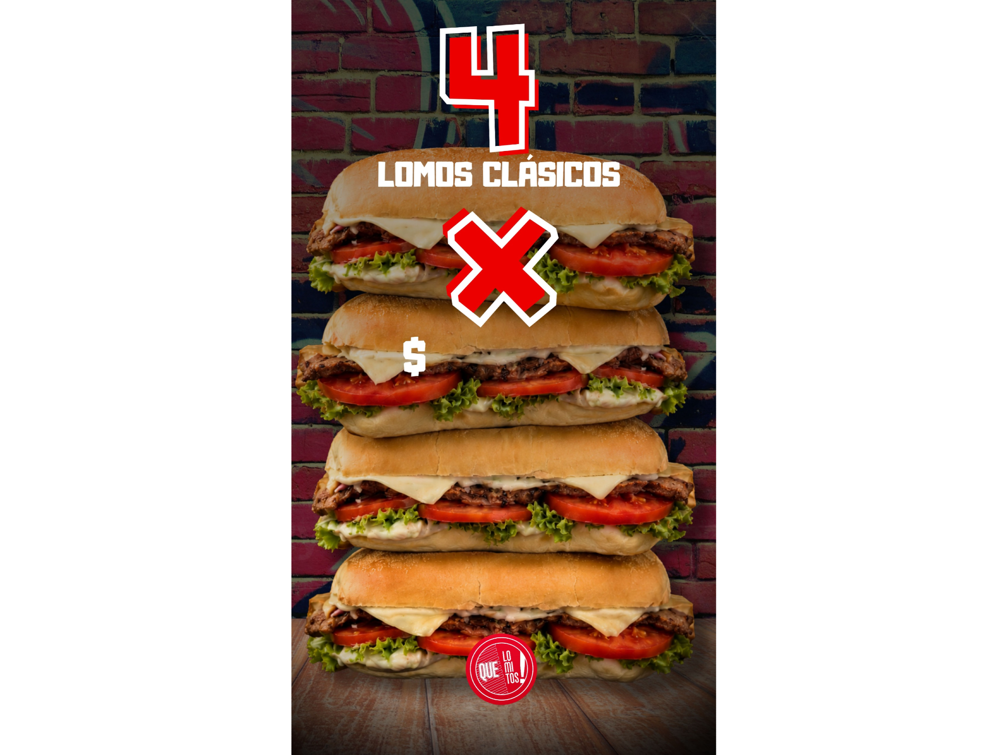 LOMO CLASICO X 4 UNIDADES de Que Lomitos - Villa General Belgrano