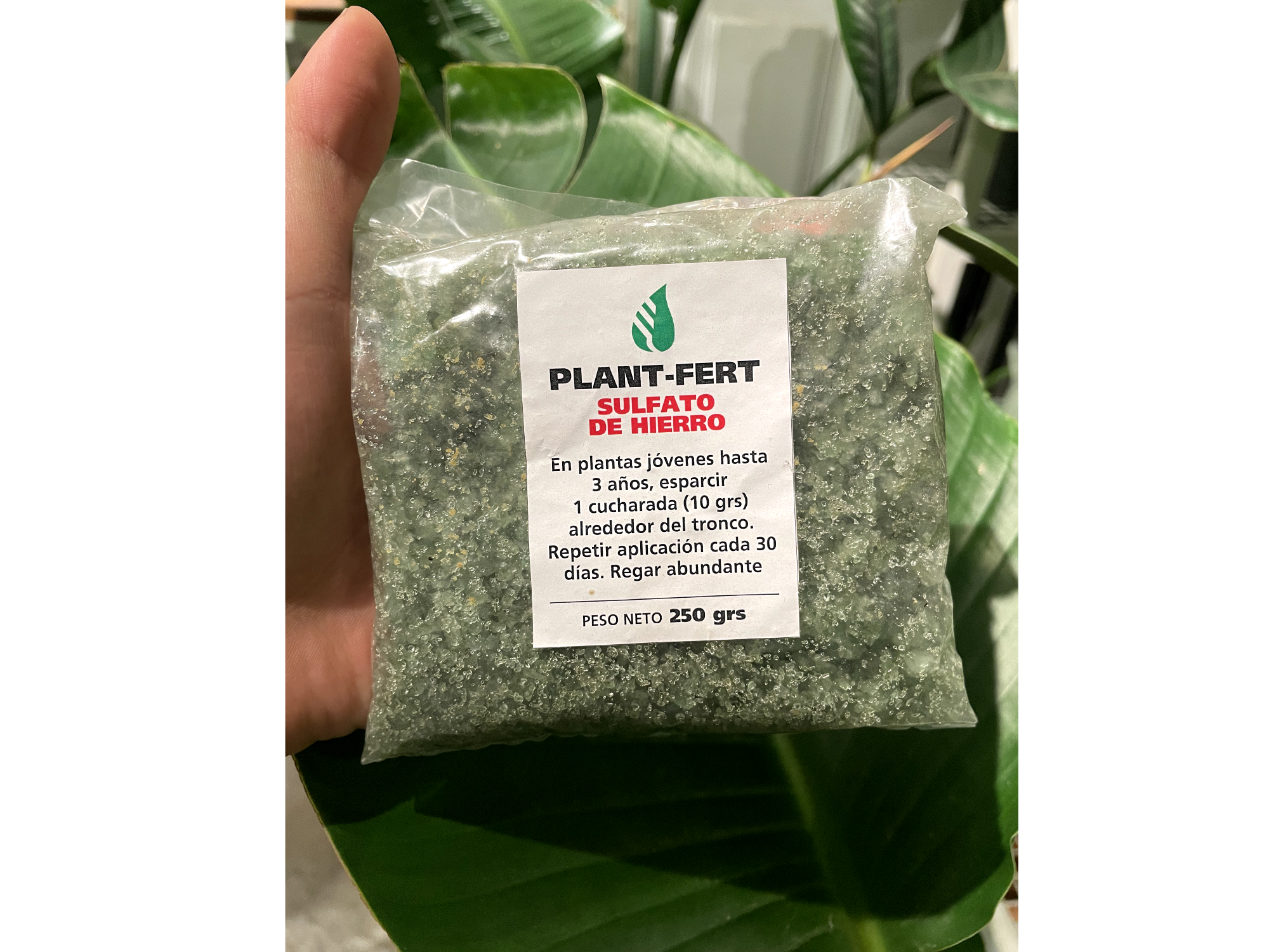 Sulfato de hierro 250g