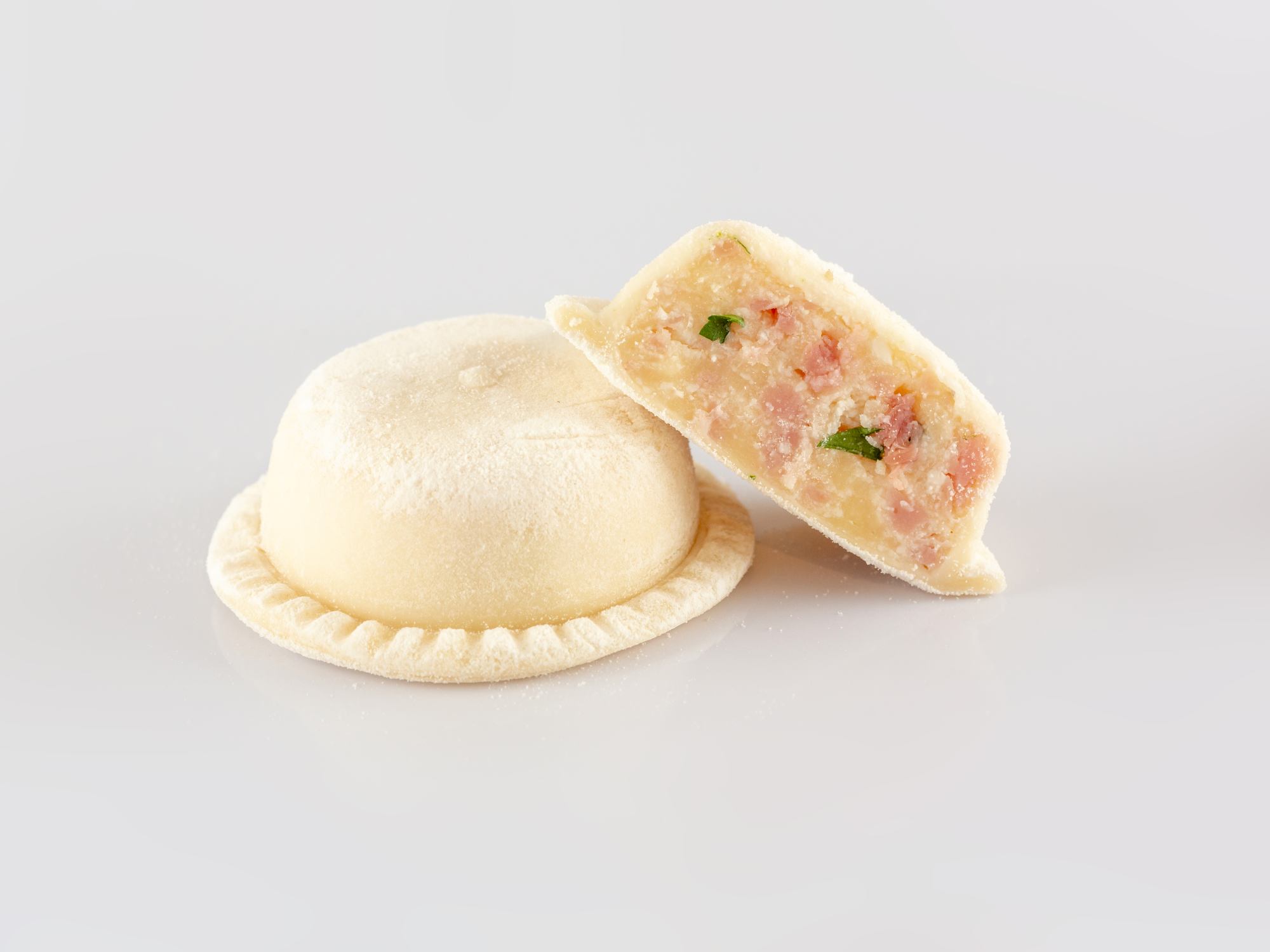 Sorrentinos de jamón, mozzarella y albahaca - 2 porciones