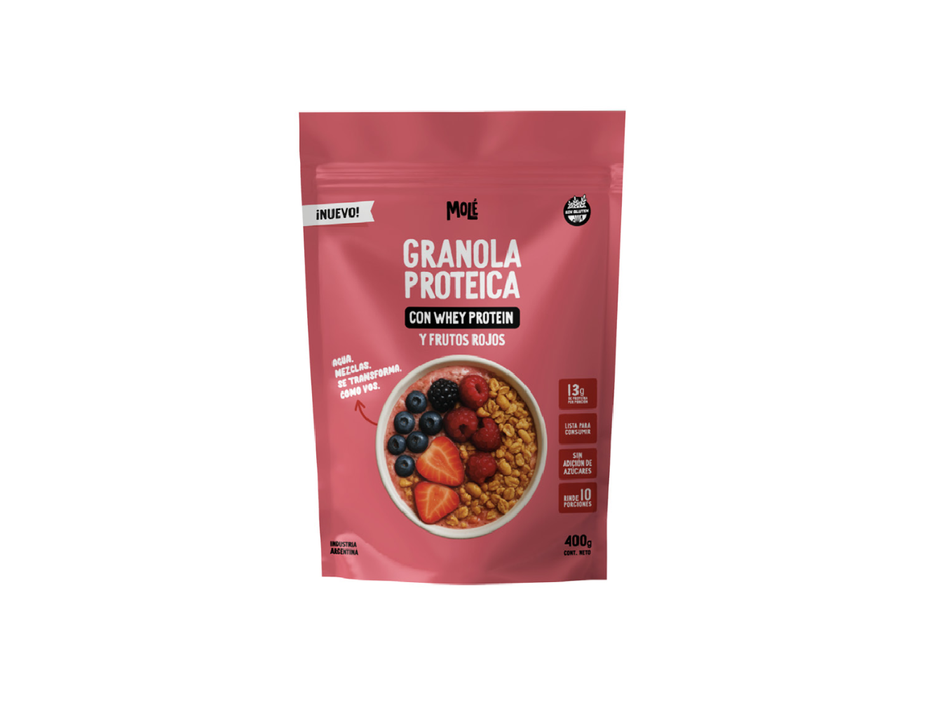 Granola Proteica  Frutos Rojos - 400g