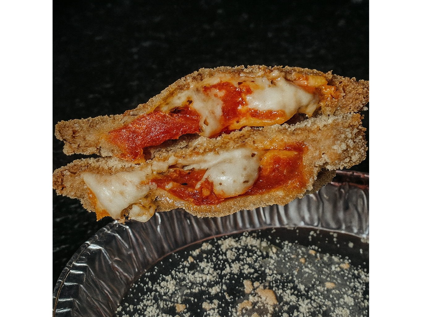 Milanesa de soja rellena