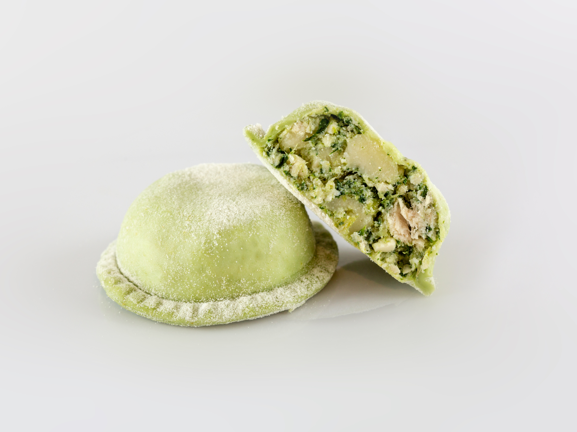 Sorrentinos de espinaca, mozzarella y pechugas de pollo  - 2 porciones