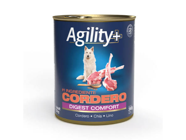 Agility wet x 340 grs Cordero