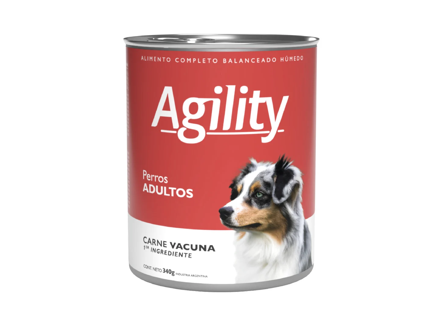 Agility wet x 340 grs perro