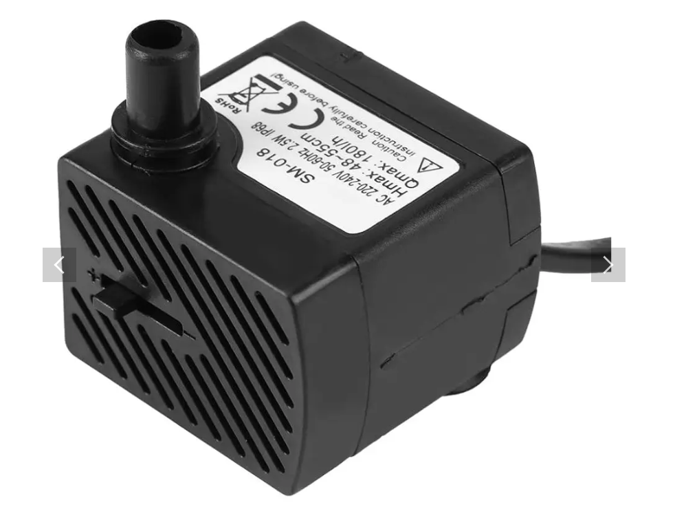 Bomba sumergible pecera de 5 watts