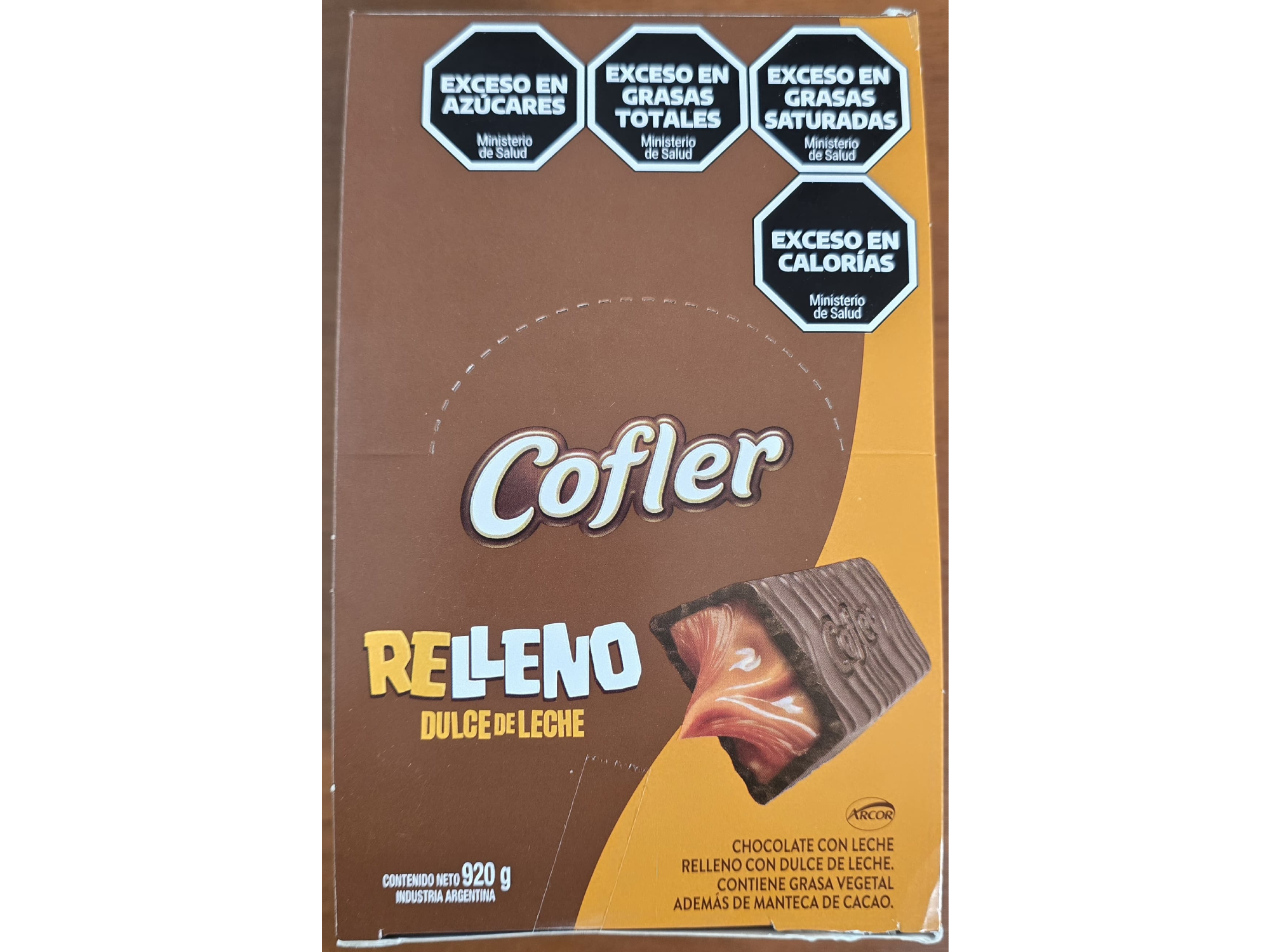Chocolate Cofler tableta relleno ddl 46gr 20u