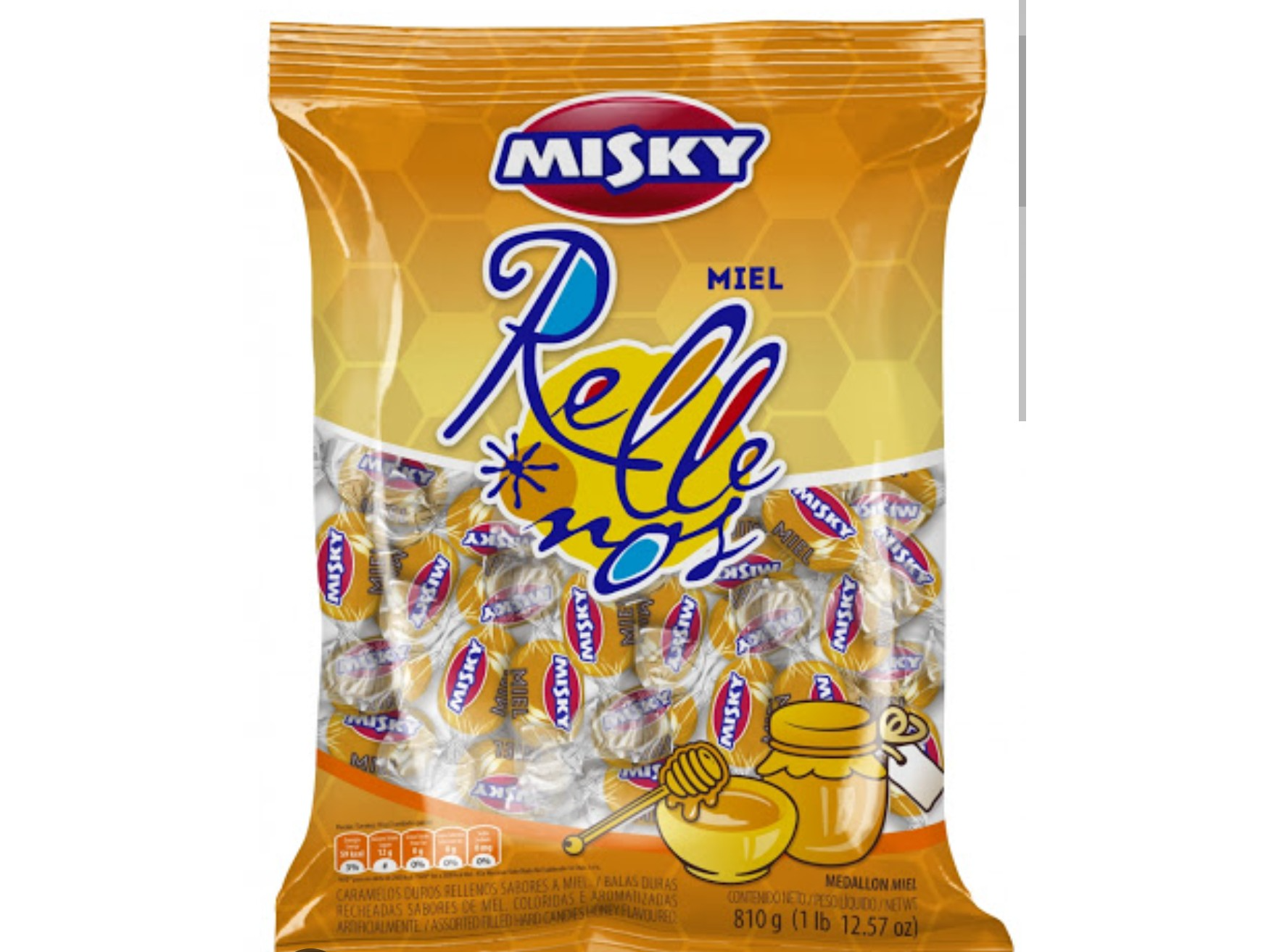 Caramelos Misky miel 675g