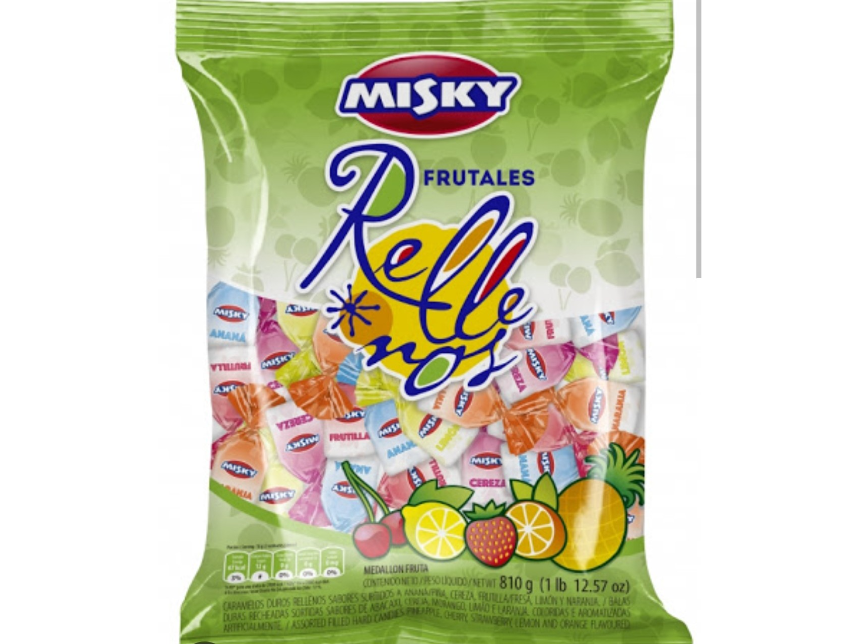 Caramelos Misky saquitos frutales