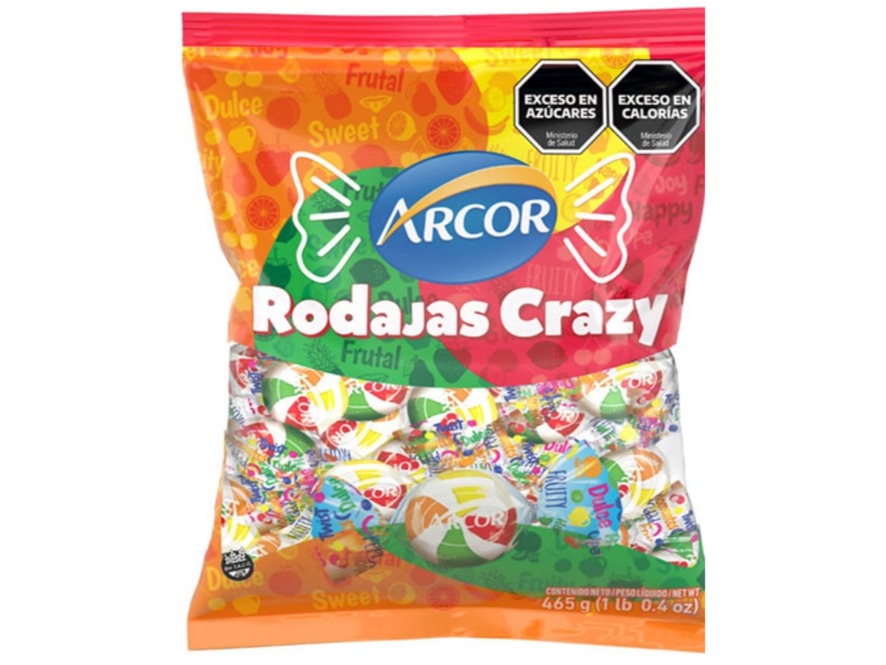 Caramelos Arcor rodajas crazy 465g