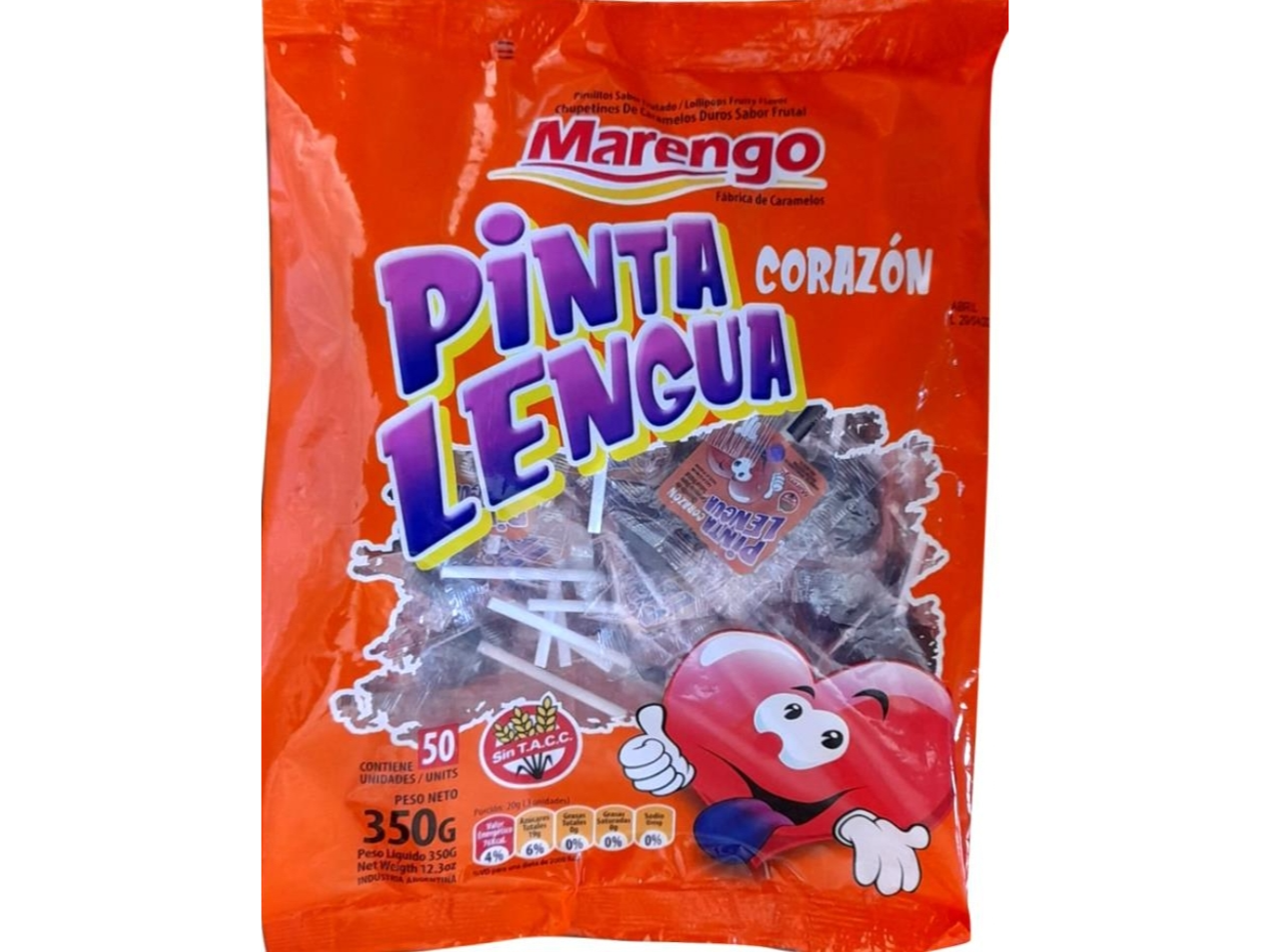 Paleta mini pintalengua corazón