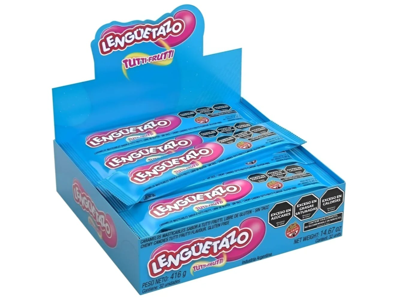 Caramelo lengüetazo 13gr 32u