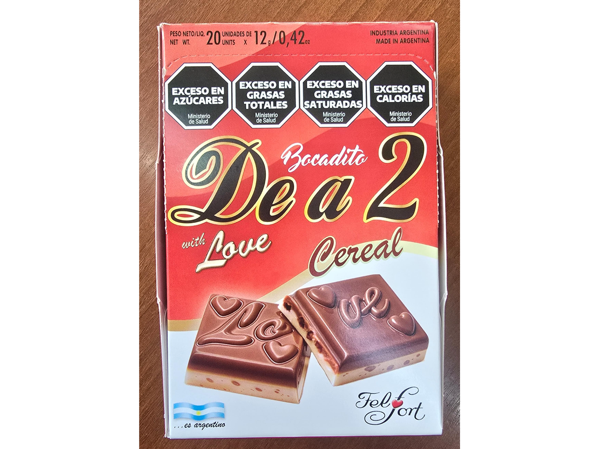 Bocadito Felfort 2 cereales 12g 20 u