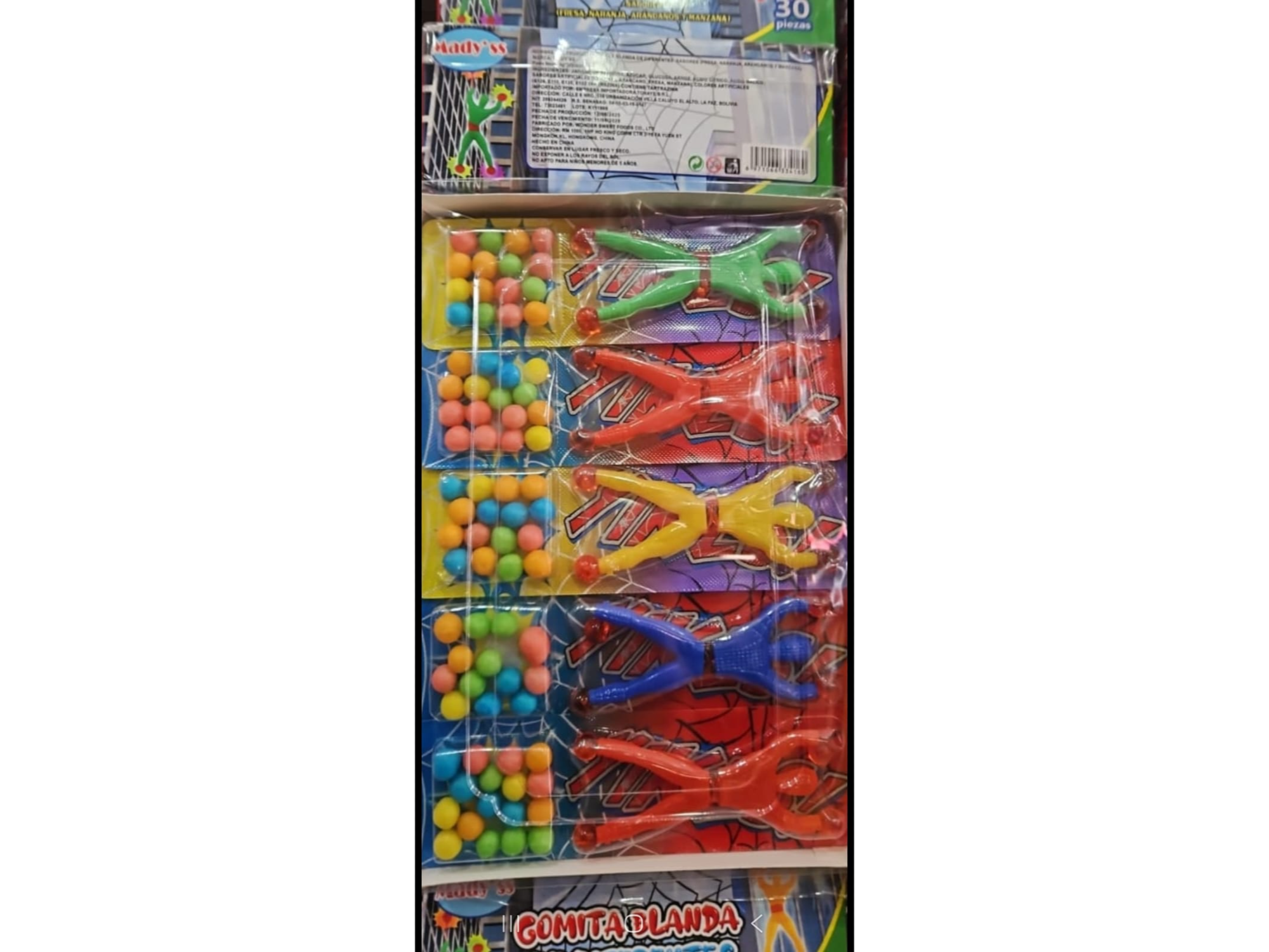 Goma hombre araña 5gr 30u