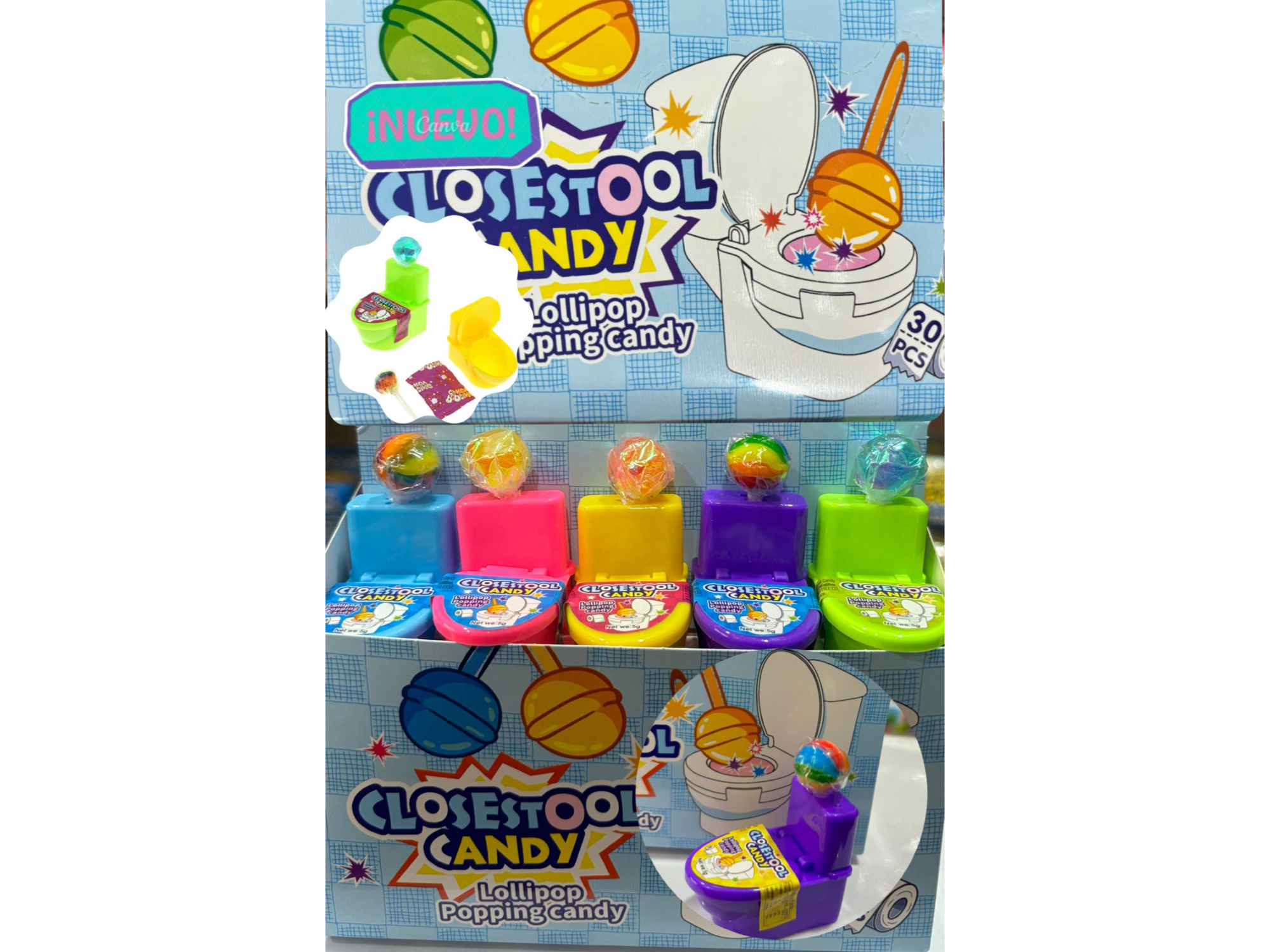 Chup Lollipop 5gr 30u closestool candy