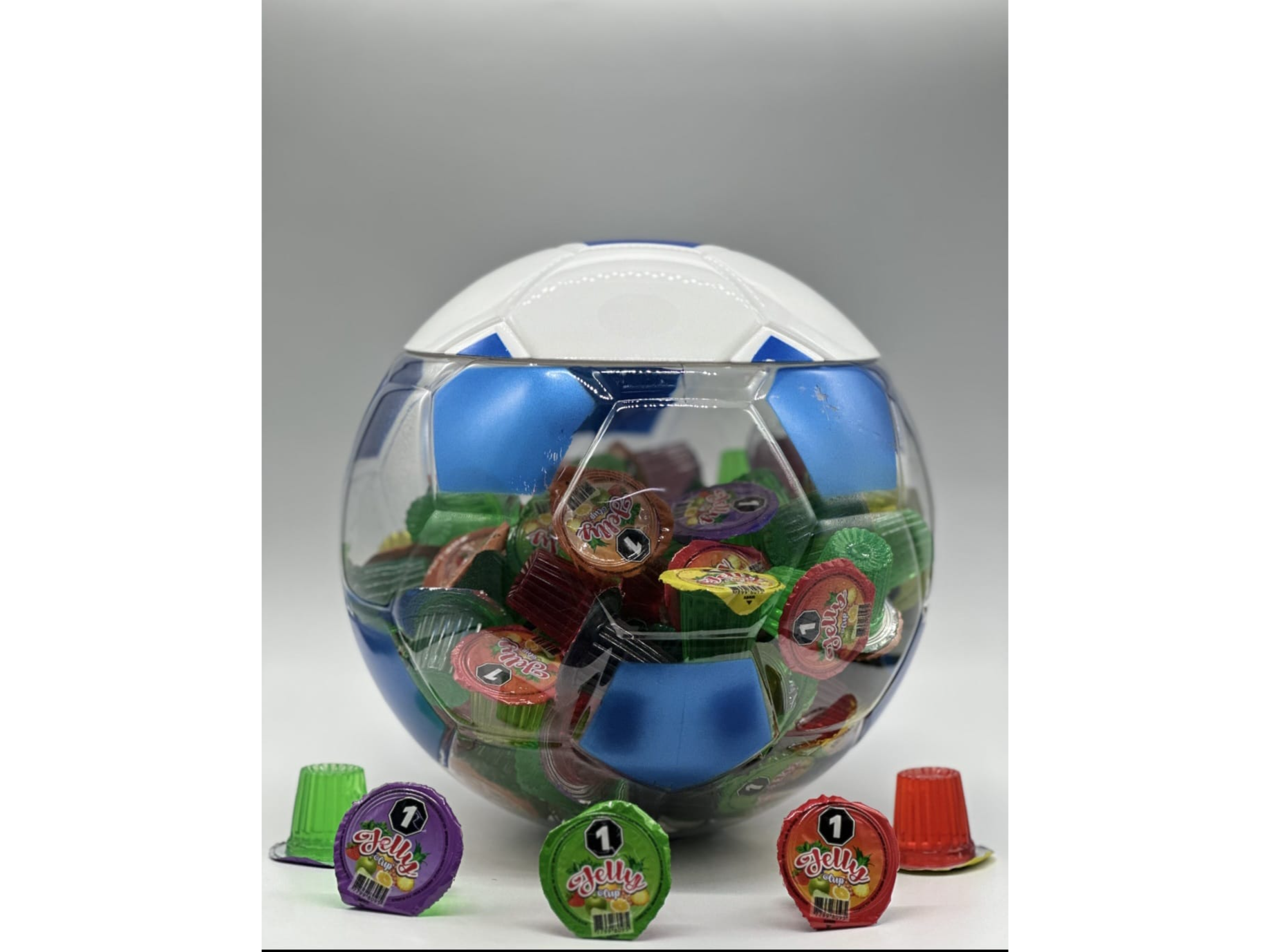 Gelatina Jelly cup pelota 15gr 100u
