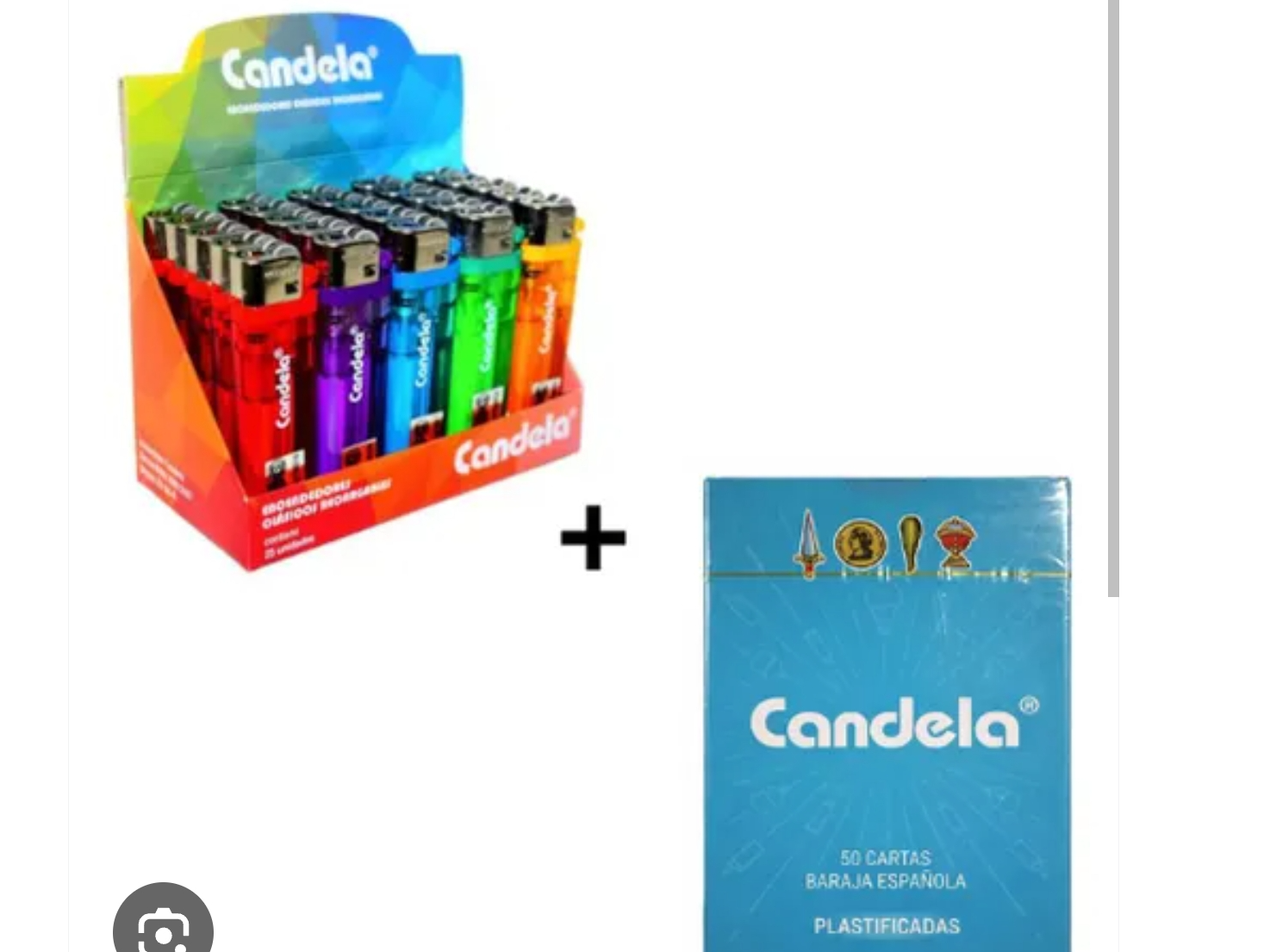Encendedor Candela 25u + naipe